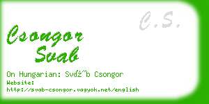 csongor svab business card